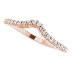 Accented Negative Space Engagement Ring or Band