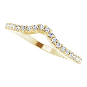 Accented Negative Space Engagement Ring or Band