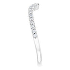 Accented Negative Space Engagement Ring or Band