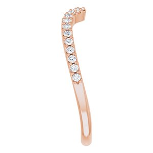 Accented Negative Space Engagement Ring or Band