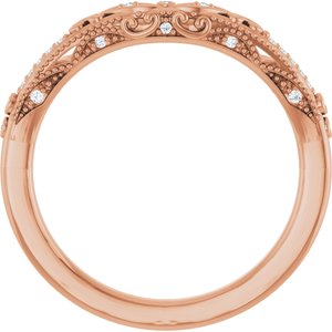 Accented Sculptural Engagement Ring or Band
