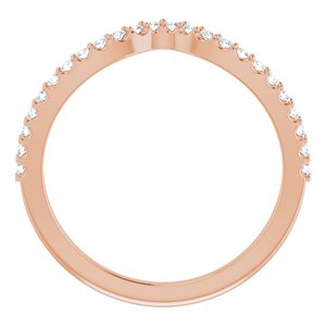 Accented Negative Space Engagement Ring or Band