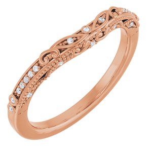 Accented Sculptural Engagement Ring or Band