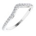 Accented Negative Space Engagement Ring or Band