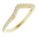 Accented Negative Space Engagement Ring or Band