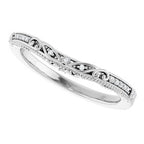Accented Sculptural Engagement Ring or Band
