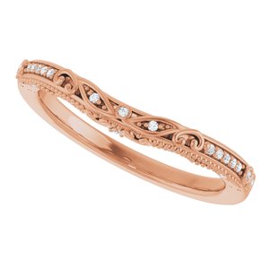 Accented Sculptural Engagement Ring or Band