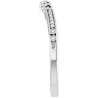 Accented Sculptural Engagement Ring or Band