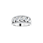 Accented Infinity-Inspired Anniversary Band