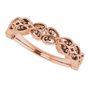 Vintage-Inspired Stackable Ring