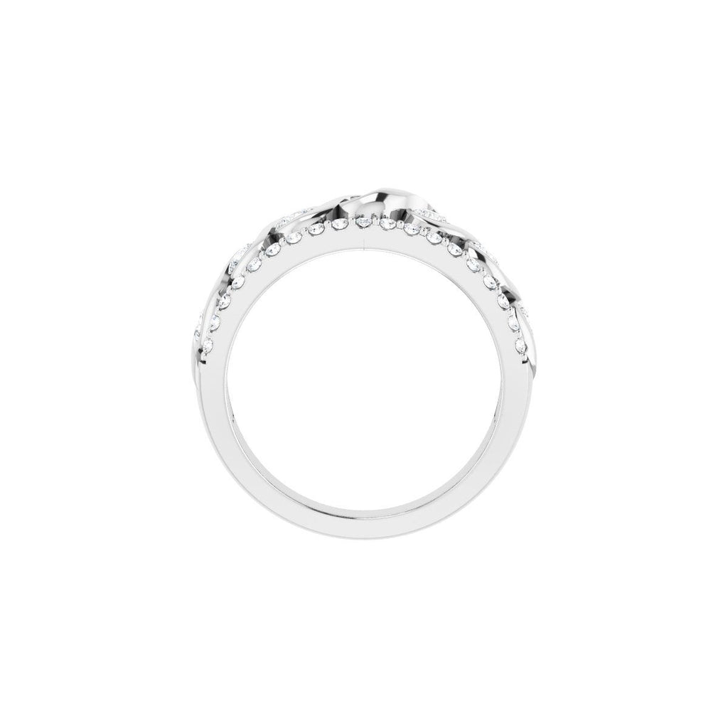 Accented Infinity-Inspired Anniversary Band