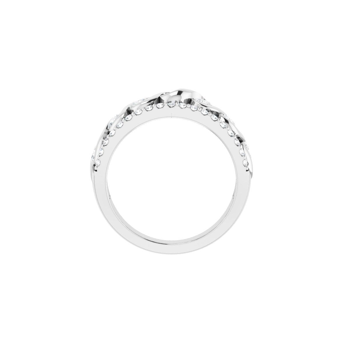Accented Infinity-Inspired Anniversary Band