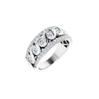 Accented Infinity-Inspired Anniversary Band