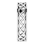 Infinity-Inspired Flat Band