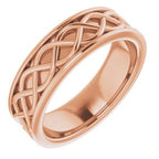 Infinity-Inspired Flat Band