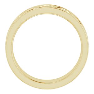 Infinity-Inspired Flat Band