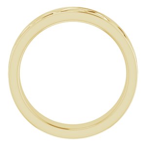 Infinity-Inspired Flat Band