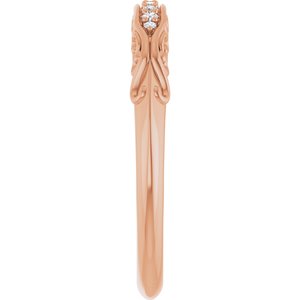Accented Vintage-Inspired Engagement Ring or Band
