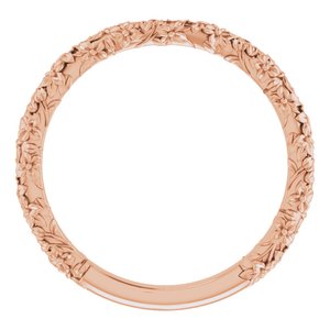 Halo-Style Floral Engagement or Band