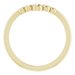 Bezel-Set Graduated V Ring
