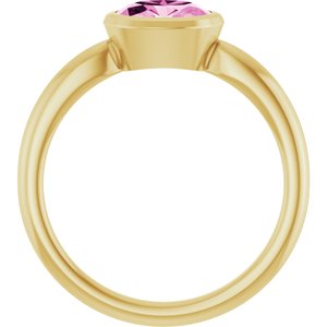 Bezel-Set Solitaire Ring