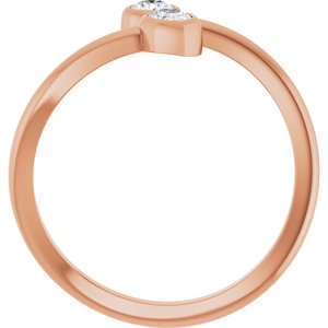 Bezel-Set Bypass Ring