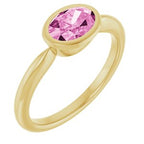 Bezel-Set Solitaire Ring