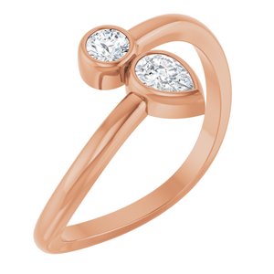Bezel-Set Bypass Ring