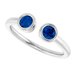 Bezel-Set Two-Stone Ring