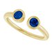 Bezel-Set Two-Stone Ring