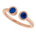 Bezel-Set Two-Stone Ring