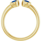 Bezel-Set Two-Stone Ring