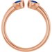 Bezel-Set Two-Stone Ring