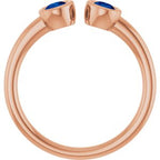 Bezel-Set Two-Stone Ring