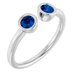 Bezel-Set Two-Stone Ring
