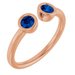 Bezel-Set Two-Stone Ring
