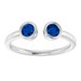 Bezel-Set Two-Stone Ring