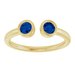 Bezel-Set Two-Stone Ring
