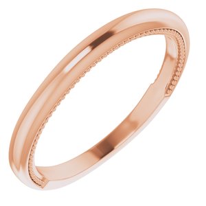Halo-Style Milgrain Engagement Ring or Band