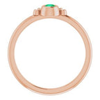 Stackable Bezel-Set Ring