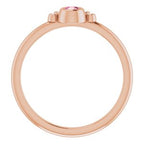Stackable Bezel-Set Ring