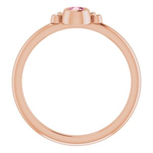 Stackable Bezel-Set Ring