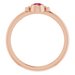 Stackable Bezel-Set Ring