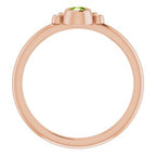 Stackable Bezel-Set Ring