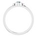 Stackable Bezel-Set Ring