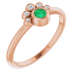Stackable Bezel-Set Ring