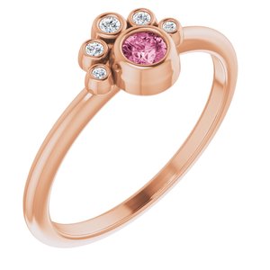 Stackable Bezel-Set Ring