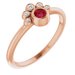 Stackable Bezel-Set Ring