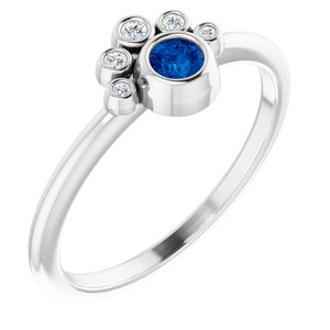 Stackable Bezel-Set Ring