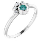 Stackable Bezel-Set Ring
